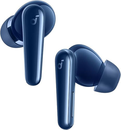 Anker Soundcore Liberty 5, Noise-Cancelling Wireless Earbuds, 2xStronger Voice Reduction, Real-Time Adaptive Noise Cancellation, Fast Charging, Dolby Audio, 6-Mic AI Clear Calls (Abyss Blue)