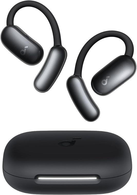 Soundcore AeroFit 2 AI Assistant Open-Ear Headphones by Anker, Pressure-Free Fit, 2X Richer Bass, Real-Time Translation Earbuds, Hi-Res, 35H Playtime, IP55