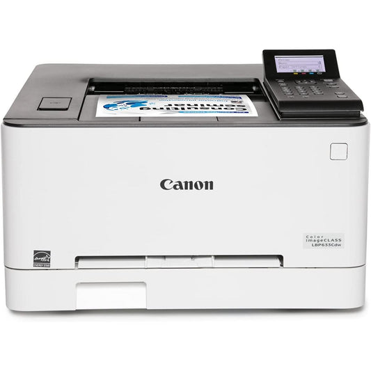 Printer Canon Color imageCLASS LBP633Cdw Wireless & Network Laser Printer, Normal Quality, A4/US Letter 21 ppm, Duplex Printing - 3 Year Warranty