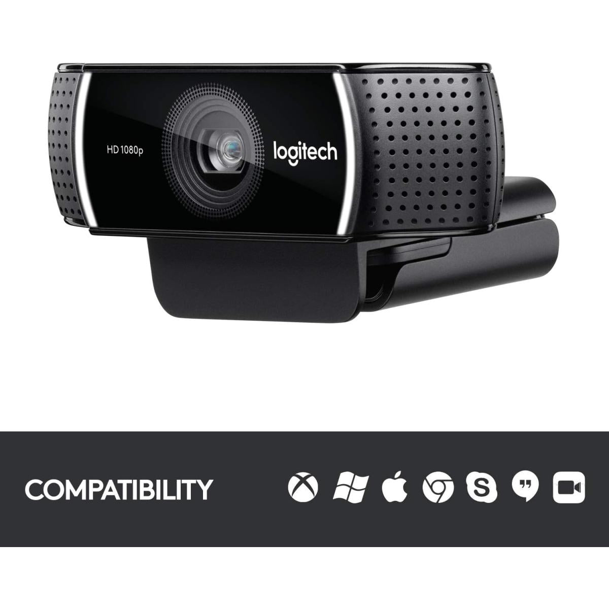 Logitech C922 Pro Stream Webcam 1080P for HD Video Streaming & Recording