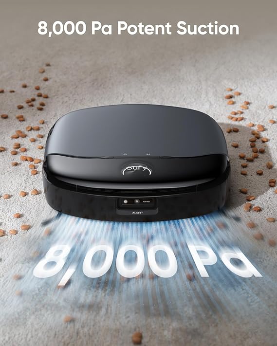eufy Omni S1,Robot Vacuum Cleaner with Mop, Incredible Suction, All-in-One Station, Smart Obstacle Avoidance, Lift Mop, Wi-Fi, App, Alexa, Corner-to-Edge Deep Cleaning