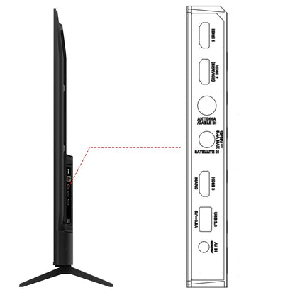 TCL 126 cm (50 inches) Metallic Bezel Less Series 4K Ultra HD Smart LED Google TV 50V6C (Black)