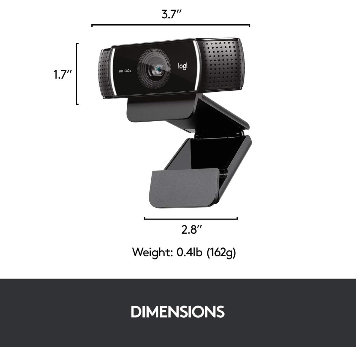 Logitech C922 Pro Stream Webcam 1080P for HD Video Streaming & Recording