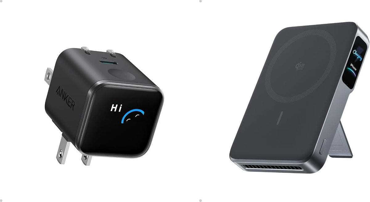 Anker Nano Smart Display Charger & MagGo 2 Pro Power Bank (Bundle)