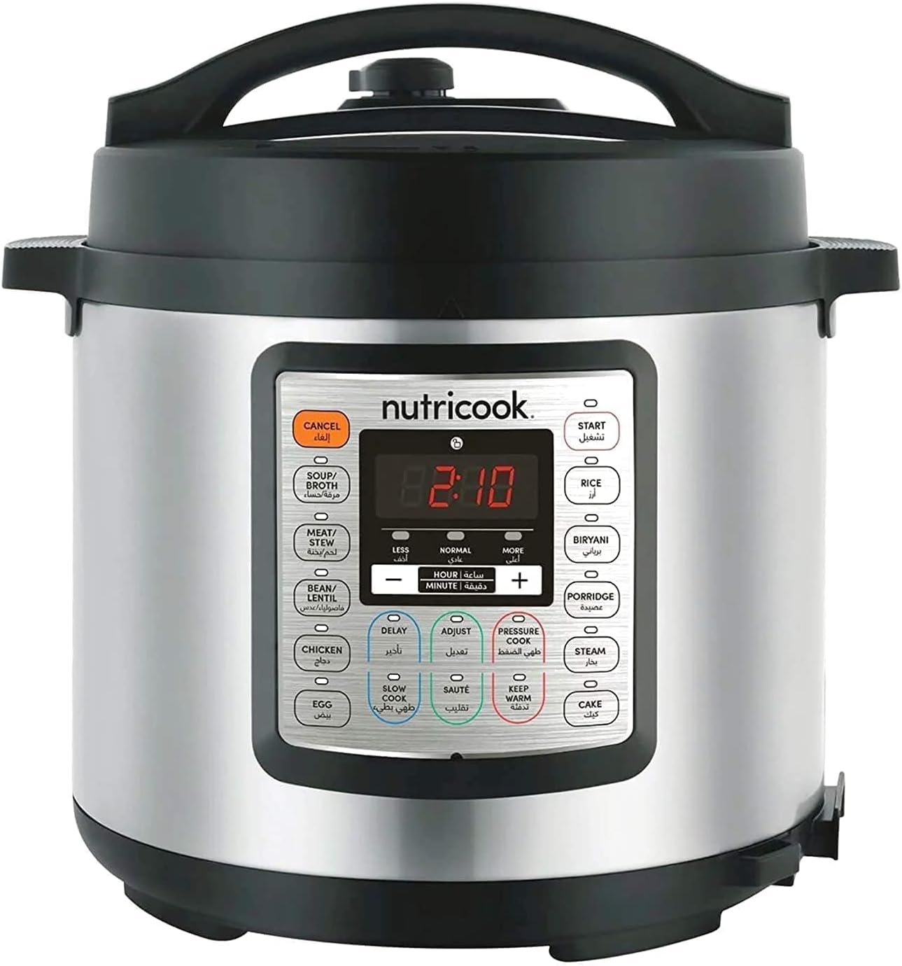 Nutricook electric rice cooker, 6 liters, 1000 watt - NC-SPEK6