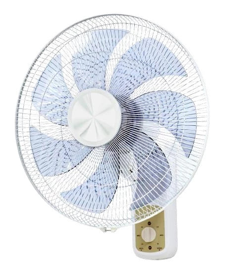 Conti 18-Inch Wall Fan, 7 Blades, 3 Speeds, Remote Control, White, WF 18004 WH R