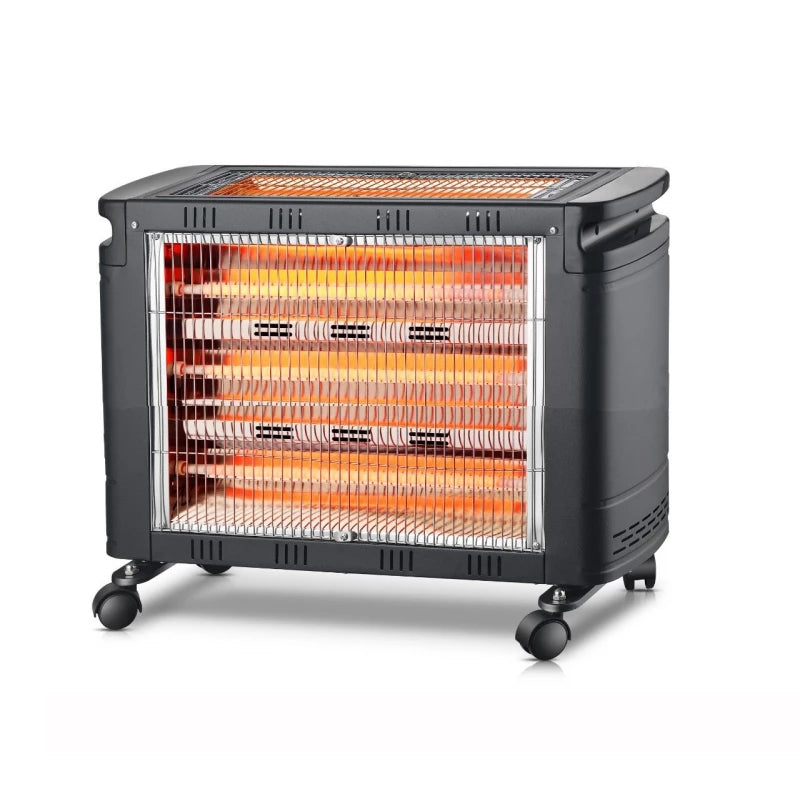Conti Electric Quartz Heater 2000W, UQH20005 | Adjustable Thermostat, 4 Power Settings, 360° Safety Switch, Durable Portable Design, Fast & Even Heating for Autumn and Winter