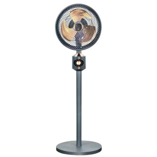 Conti 12-Inch Stand Fan, 65W Copper Motor, 3 Copper Blades, 5 Speeds, Timer, SF12006 GG