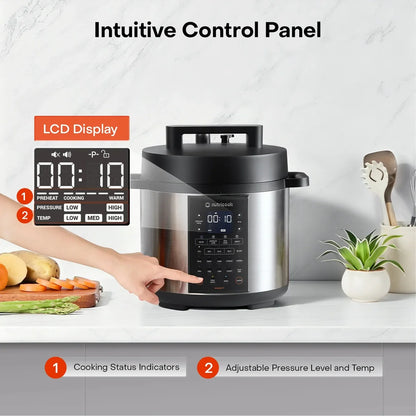 Nutricook Smart Pot 3 NC-SP320 6L Electric Pressure Cooker, 12 in 1, 17 Presets, 1200W