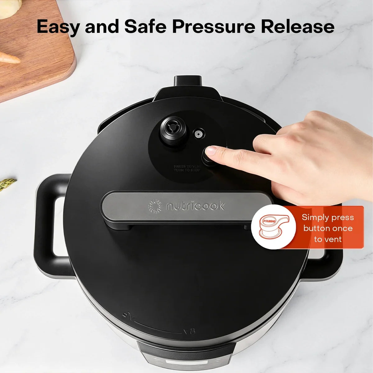 Nutricook Smart Pot 3 NC-SP320 6L Electric Pressure Cooker, 12 in 1, 17 Presets, 1200W
