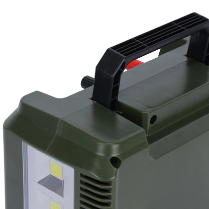 Geepas GPS5593N Rechargeable Power Station with Solar Panel & 4 LED Bulbs – 7000mAh
