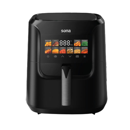 Sona Air Fryer 8 L Black 10 cooking programs 2000W (SAF-9808)