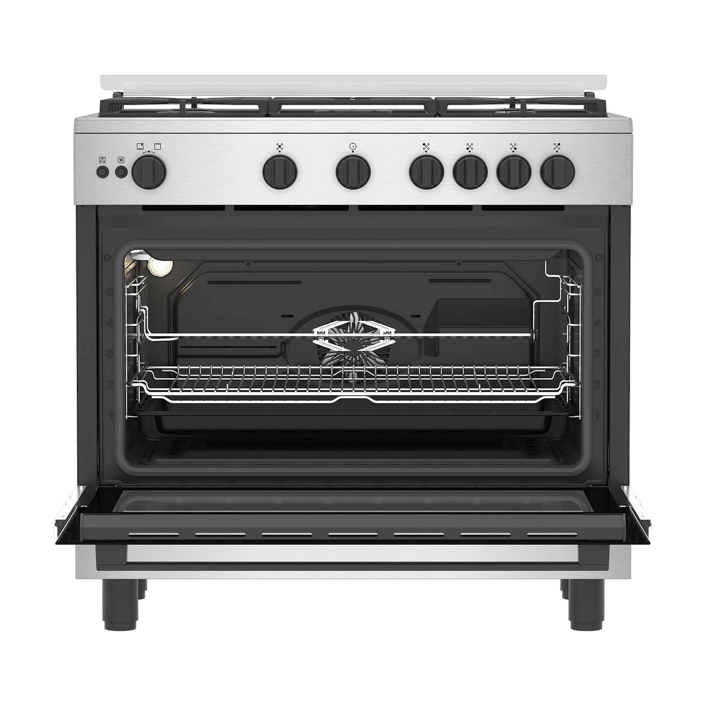 Beko Gas Cooker 90 cm 5 burners (BGGR11125GX)