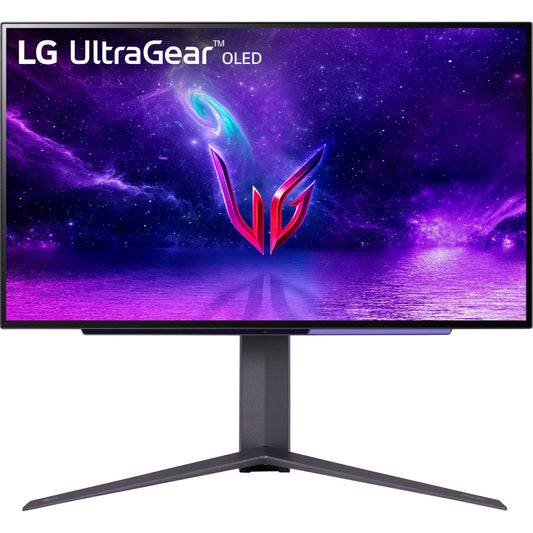 LG Gaming Monitor UltraGear™ 27” OLED QHD 2K HDR10 240Hz 0.03ms G-SYNC Compatible Anti-Glare 98.5% DCI-P3 27GR95QE-B