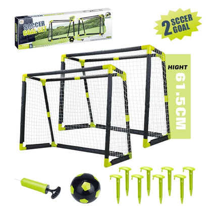 Aojie Sport – Soccer Goal Set (W/ Two Goals, One 6' Ball) - Ages 6+