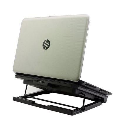 Laptop Cooling Pad Cooler Dual Fan Adjustable Stand A2 Up To 15.6 Inches With Mobile Stand