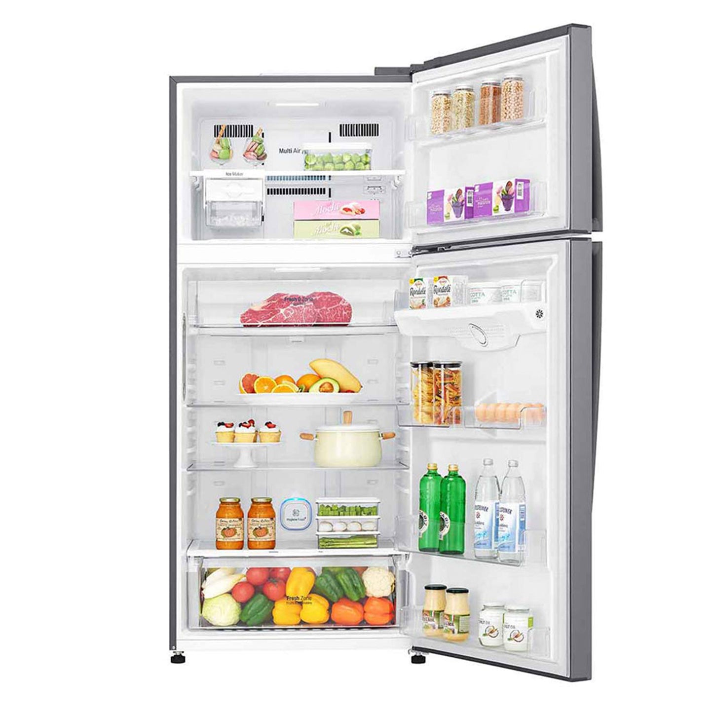 LG Top Mount Refrigerator 547L Gross Capacity, Smart Inverter Compressor, Door Cooling+, Silver (GNM-732HLI.APZPELF)