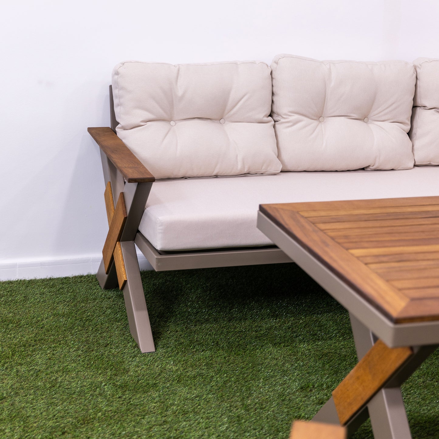 Lotus Lounge Set (5 Seaters) - Cream