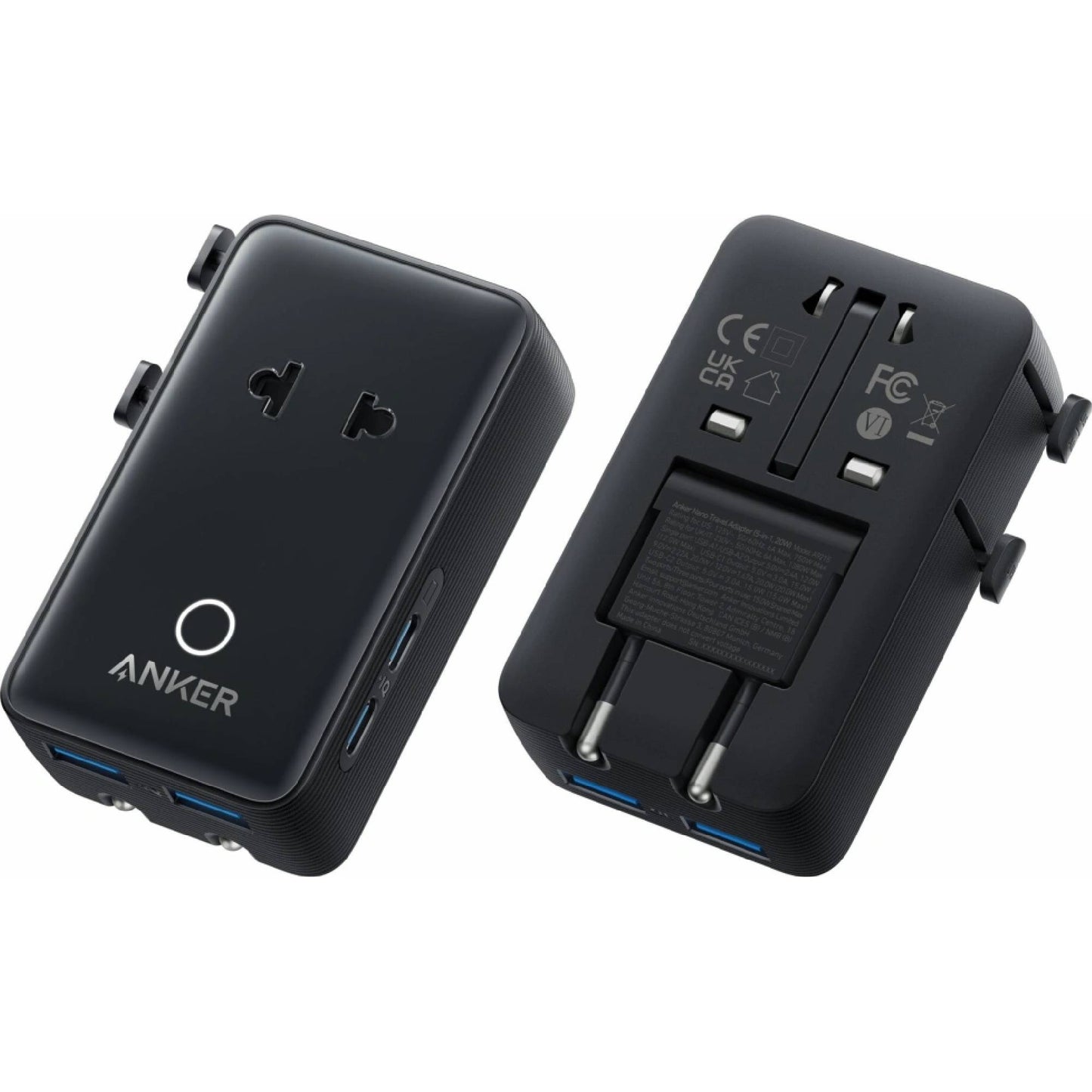 Anker Nano 5W1 20W 2X Usb-A, Usb-C Czarny