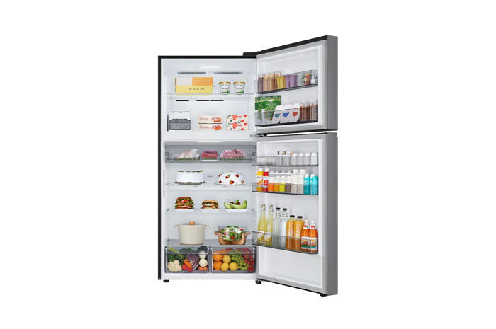 Top Freezer Refrigerator 656 L Gross Capacity, Inverter Linear Compressor, Door Cooling+™, Hygiene Fresh , Platinum Silver Color