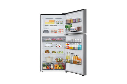 Top Freezer Refrigerator 656 L Gross Capacity, Inverter Linear Compressor, Door Cooling+™, Hygiene Fresh , Platinum Silver Color