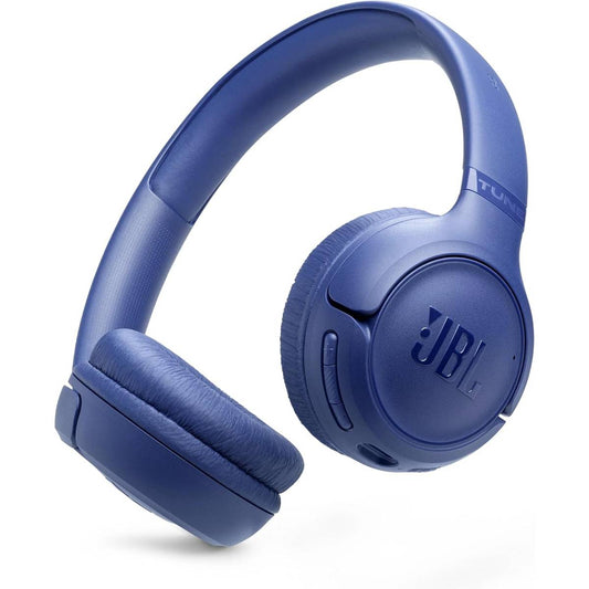 JBL Tune 530BT Wireless On-Ear Bluetooth Headphones with Pure Bass Sound, 76H Battery Life, Dual Beamforming Mics, Multi-Point Bluetooth 6.0, Foldable & Lightweight – Blue
