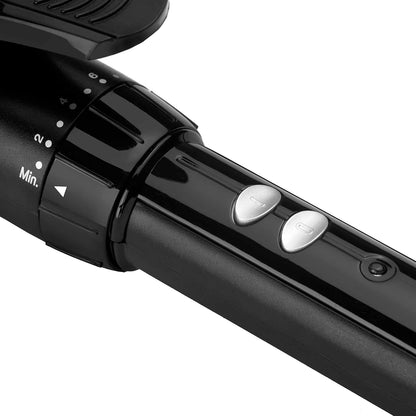 BaByliss 25mm Sublim’ Touch Pro Curling Iron | 180°C Salon Heat | 10 Adjustable Temperature Settings | Ceramic Coating | Cool Tip & Heat Protection Stand, Black/Pink - C325SDE