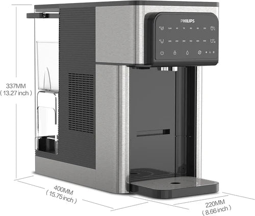 Philips Hot & Cold Filtered Water Cooler 2.8L, 6 Temperature Presets, Touch Screen (ADD5980M/31)