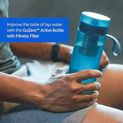 Philips Water Bottle GoZero AWP2712BLR/24 with Carbon Filter