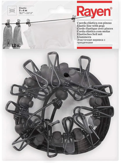 Rayen Flexible Clothesline with Clips (0340)