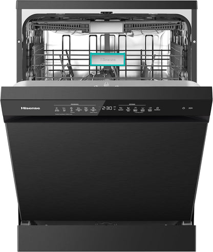 Hisense Dishwasher 16 Place Settings WIFI Connectivity Smart Dry Three Level Wash Start Delay Child Lock Inverter Technology HS673C90BME