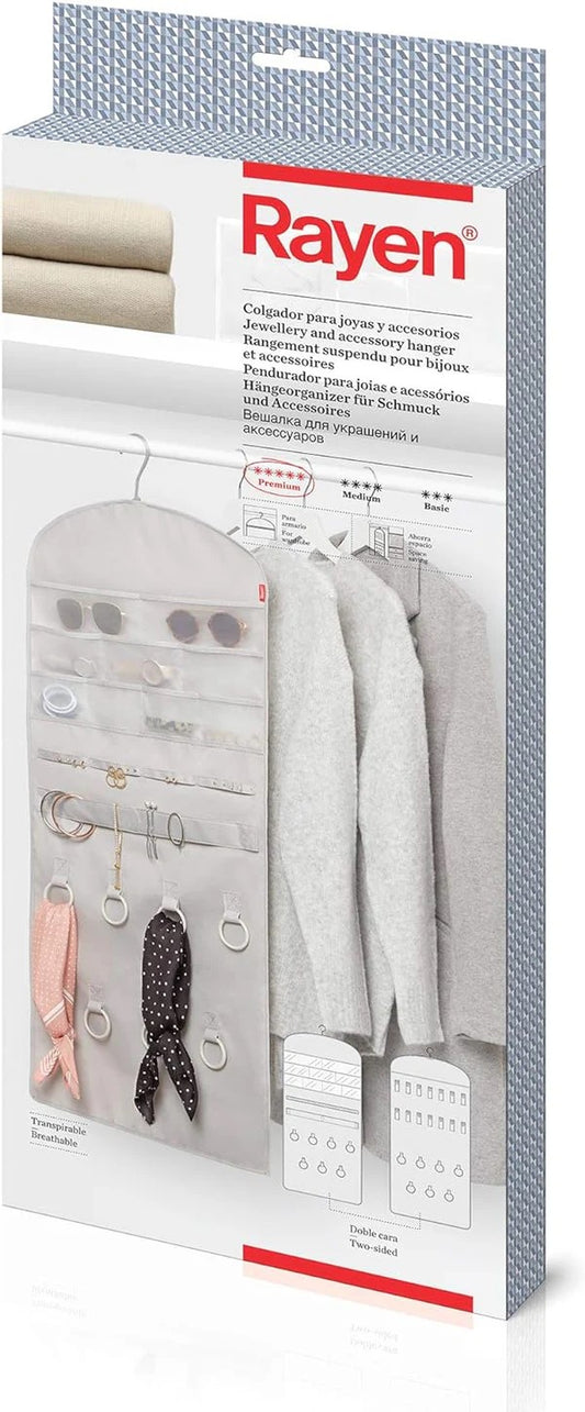 Rayen Jewelry & Accessories Organizer, Gray 45 x 90 cm (2113)