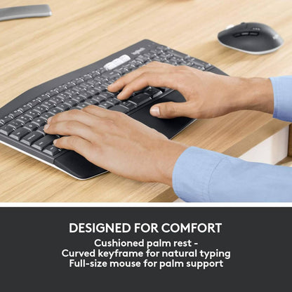 Logitech MK850 Performance Wireless Keyboard and Mouse Combo, Multi-Device, Multi-OS, Seamless Switching, Powerful Multitasking