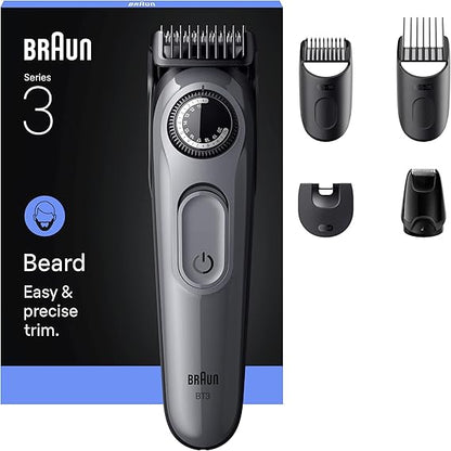 Braun Series 3 Beard Trimmer, Ultra Sharp Blade, Washable Heads & Combs - BEARD BT3560 MSGREY BOX CEEMEA