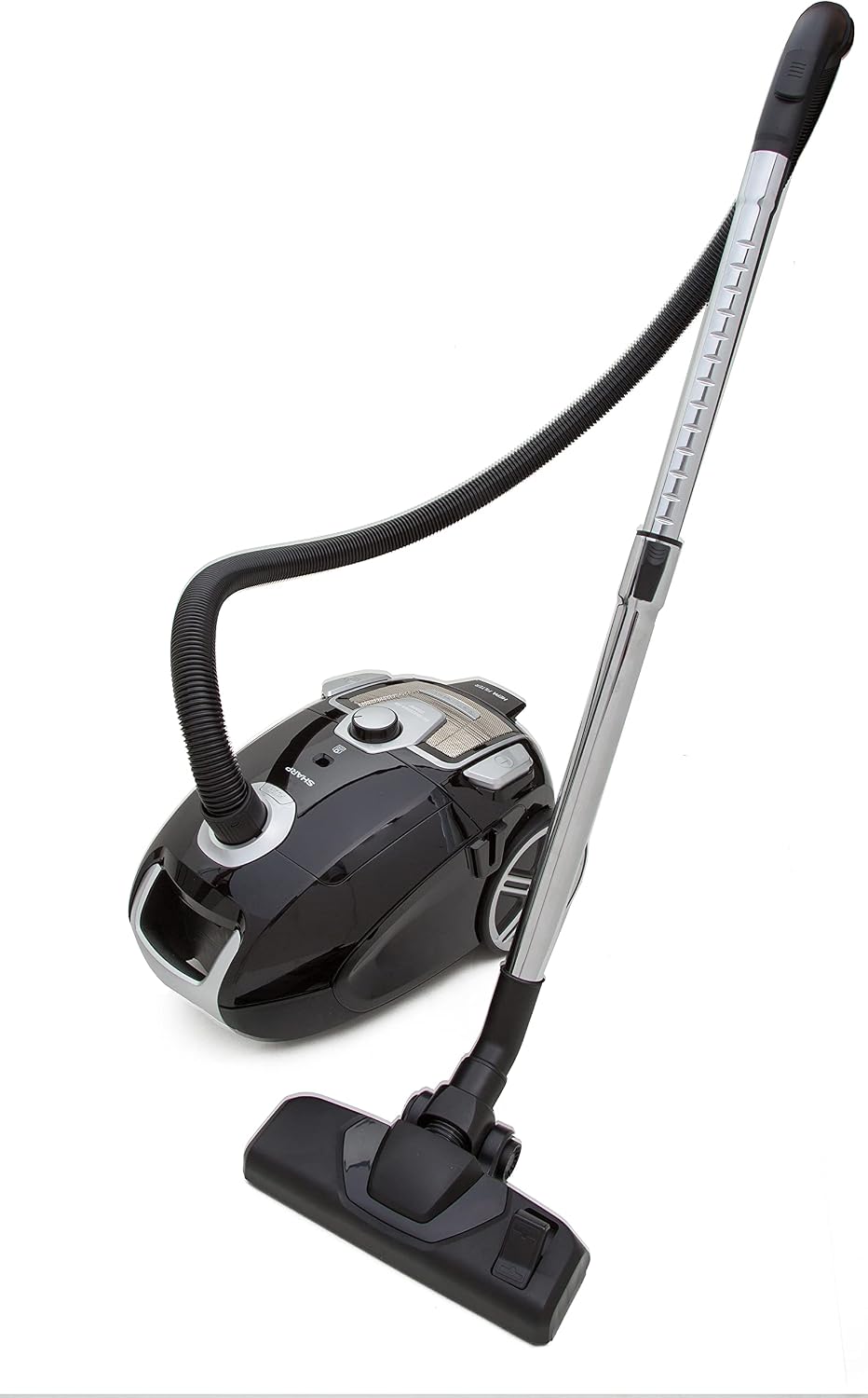 Sharp 2200W Bagged Vacuum Cleaner With ExhaUSt Hepa Filter, Black, Ec-Bg2205A-Bz