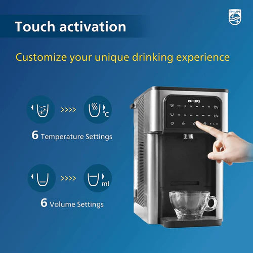 Philips Hot & Cold Filtered Water Cooler 2.8L, 6 Temperature Presets, Touch Screen (ADD5980M/31)