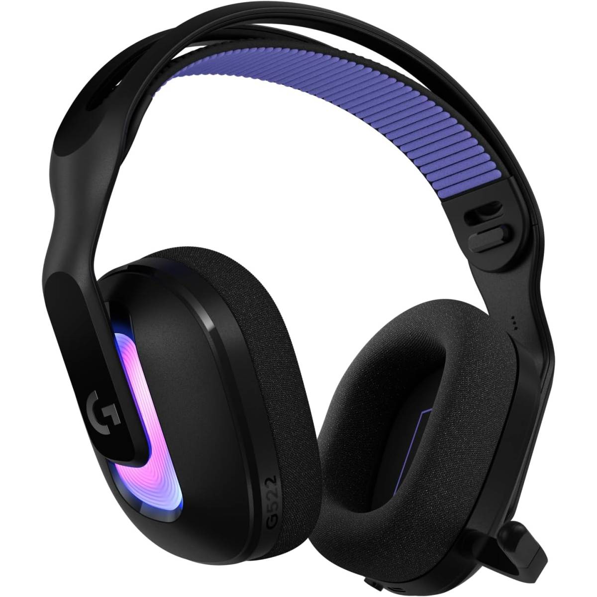 Logitech G522 LIGHTSPEED Wireless Gaming Headset, Lightsync RGB, Full Bandwidth Mic, Advanced Synchronized Audio, Tri-Connectivity with LightSpeed, Bluetooth 5.3, Black