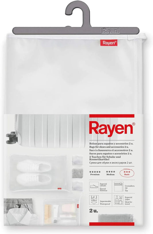 Rayen Shoe & Accessory Bags 2 Pack with Zipper Closure Waterproof (6312.11)