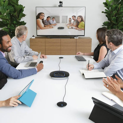 Logitech GROUP Video Conferencing Bundle with Expansion Mics for Mid to Large-sized Meeting Rooms w/ Extension Microphones (960-001057)