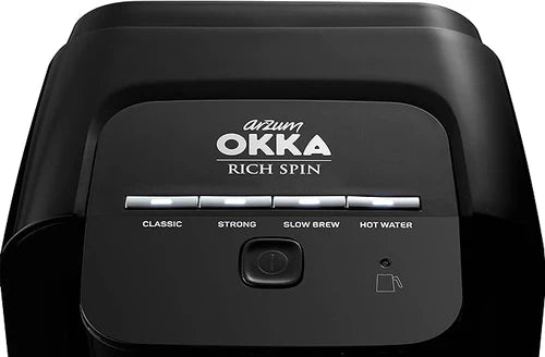 Arzum Okka Spin Rich Turkish Coffee Maker - Black and Silver