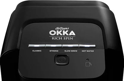 Arzum Okka Spin Rich Turkish Coffee Maker - Black and Silver