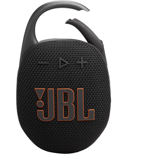JBL Clip 5 - Ultra-Portable, Waterproof & Dustproof Bluetooth Speaker, Big Pro Sound with Punchy bass, Integrated Carabiner, Up to 12 Hours of Play, Made in Part with Recycled Materials (Black)