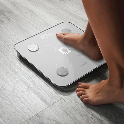Nutricook Smart Body Composition Scale w/ 20 Metrics, High Accuracy 50g, LED Breathing Light, Fitdays App, Apple Health, Google Fit, Fitbit & Samsung Compatible Digital Bathrooms, Blue