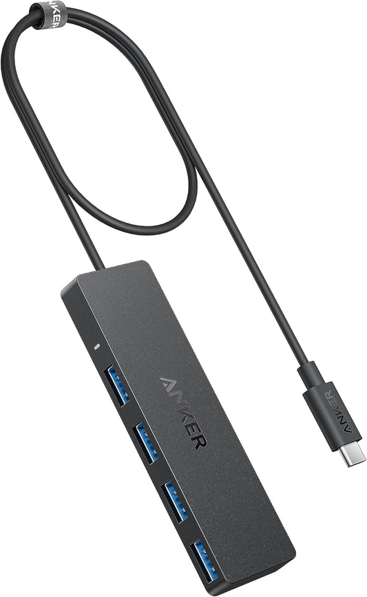 Anker USB C Hub 4 Ports, Multiple USB 3.0 Hub with 5Gbps Data Transfer