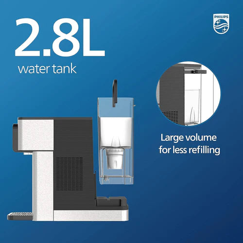 Philips Hot & Cold Filtered Water Cooler 2.8L, 6 Temperature Presets, Touch Screen (ADD5980M/31)