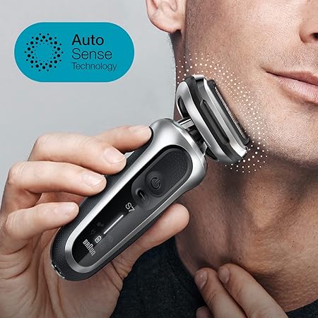 Braun Series 7 71-S1000s Wet & Dry Shaver With Travel Case, Silver
