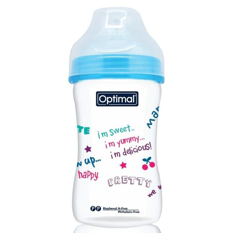 Optimal Extra Wide Neck Feeding Bottle 240 Ml