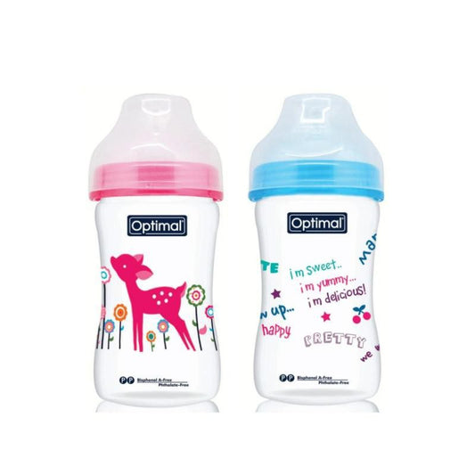 Optimal Extra Wide Neck Feeding Bottle 240 Ml