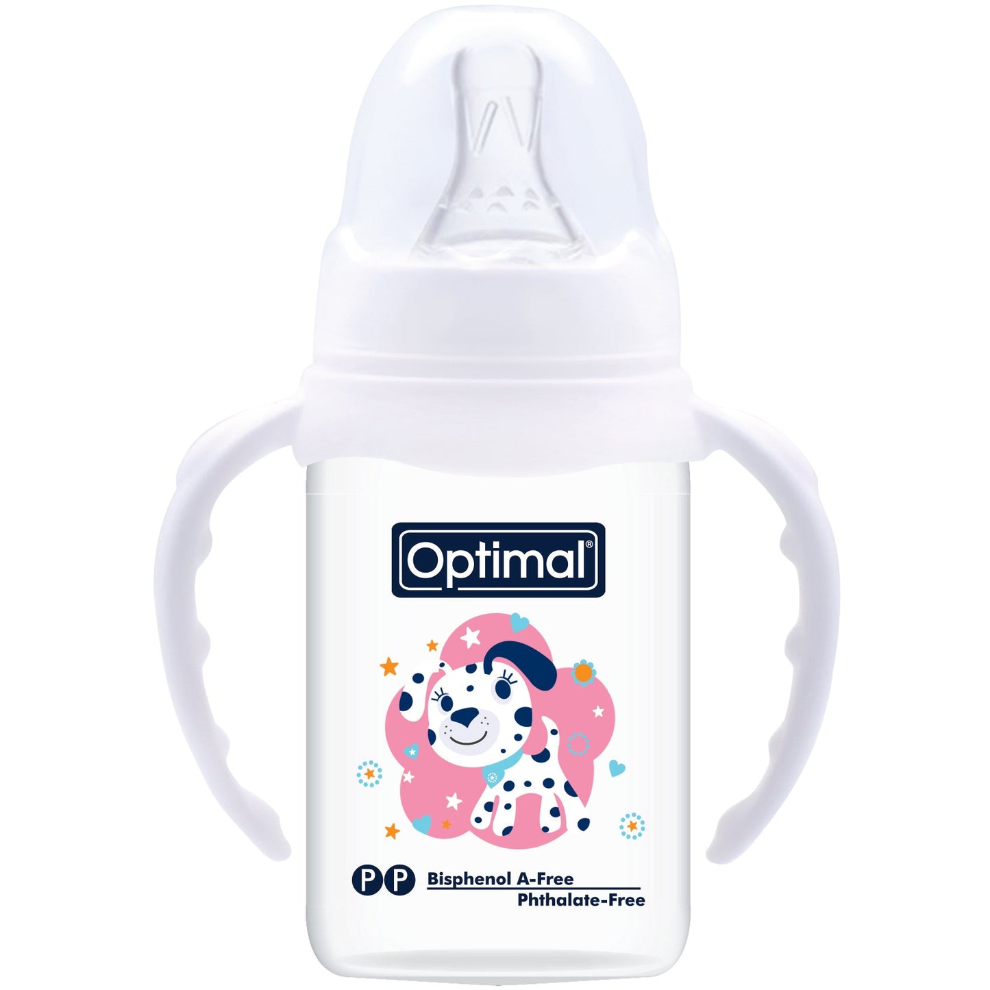 OPTIMAL Slim Waist Bottle with Handle 140ml - Blue , Pink , White