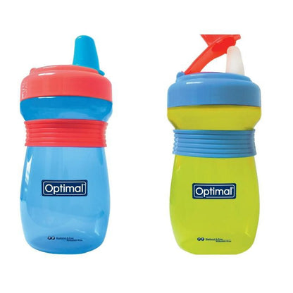 Optimal Non Spill Feeding Bottle With Handle 300 Ml